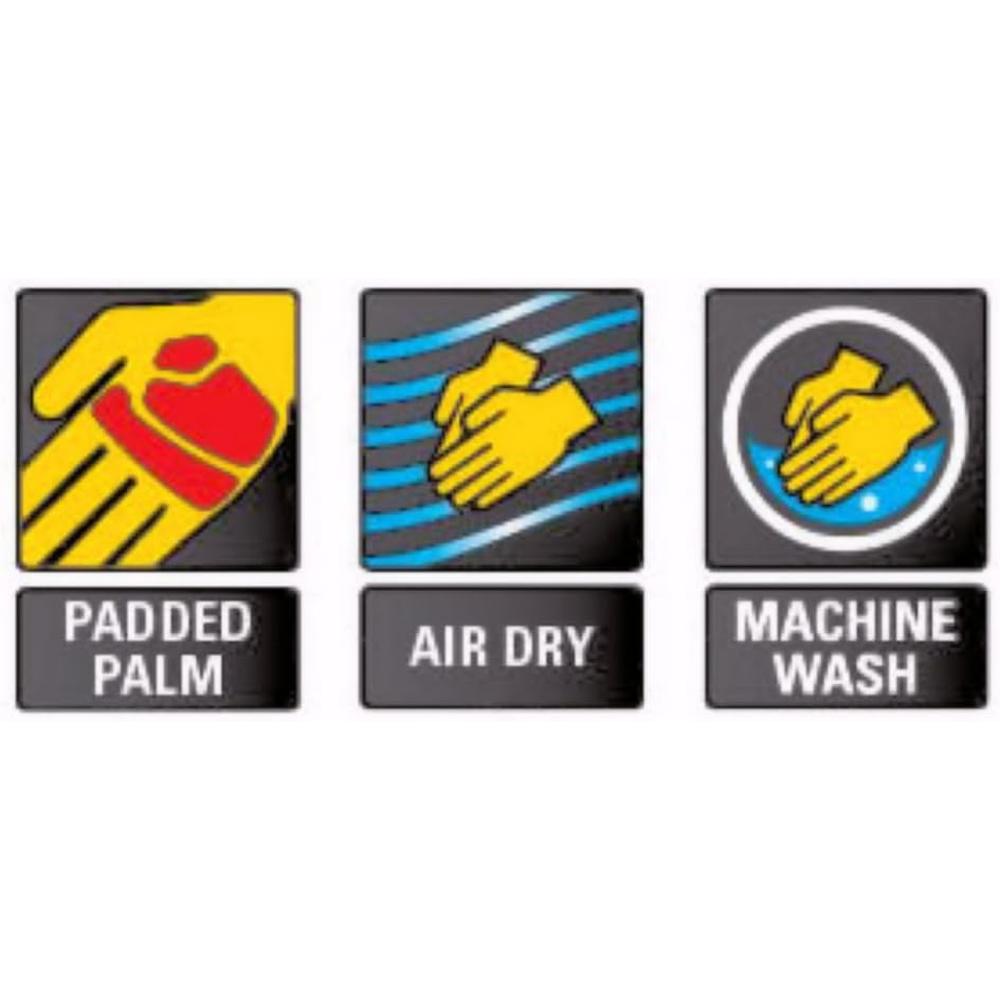 Ringers Gloves 103-08 Tire Buddy Padded Palm Automotive Glove – Size 8 (Small) with Slip-On Cuff