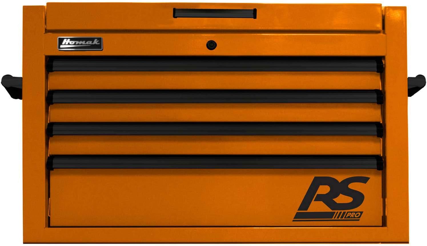 Homak OG02072120 Coffre supérieur à 12 tiroirs de la série RS Pro de 72 po - Orange