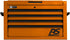 Homak OG02072120 Coffre supérieur à 12 tiroirs de la série RS Pro de 72 po - Orange