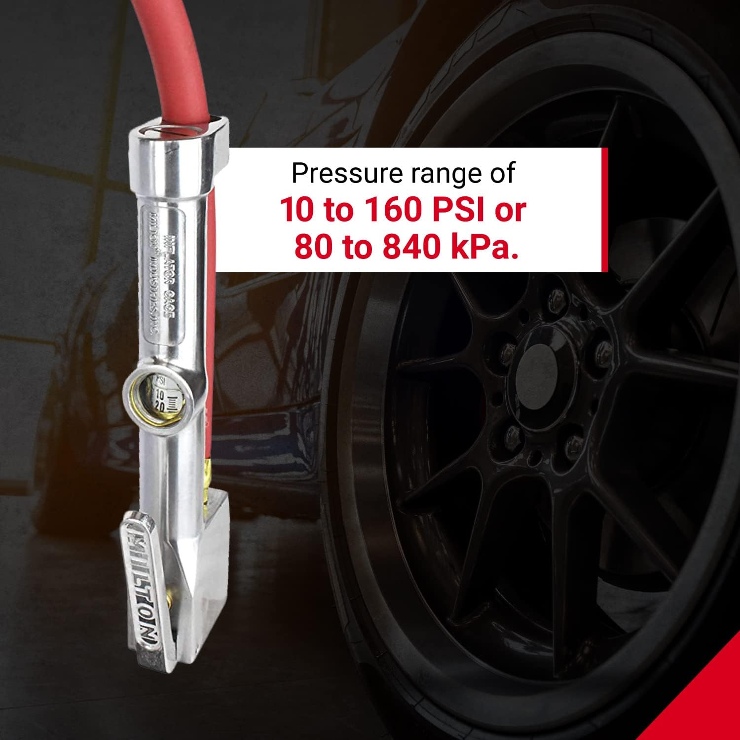 Milton Industries 518 Multi-Use Inflator Gauge