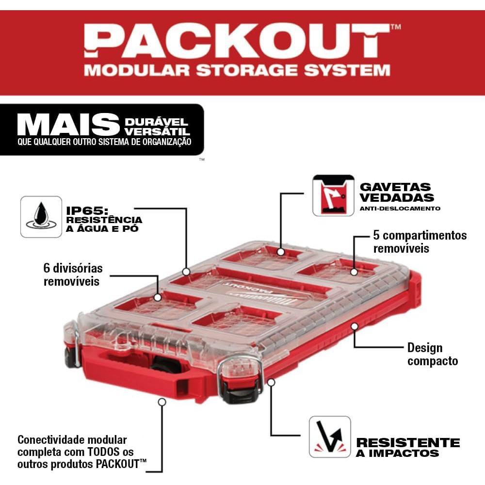Milwaukee Tool 48-22-8436 PACKOUT™ Organisateur compact à profil bas