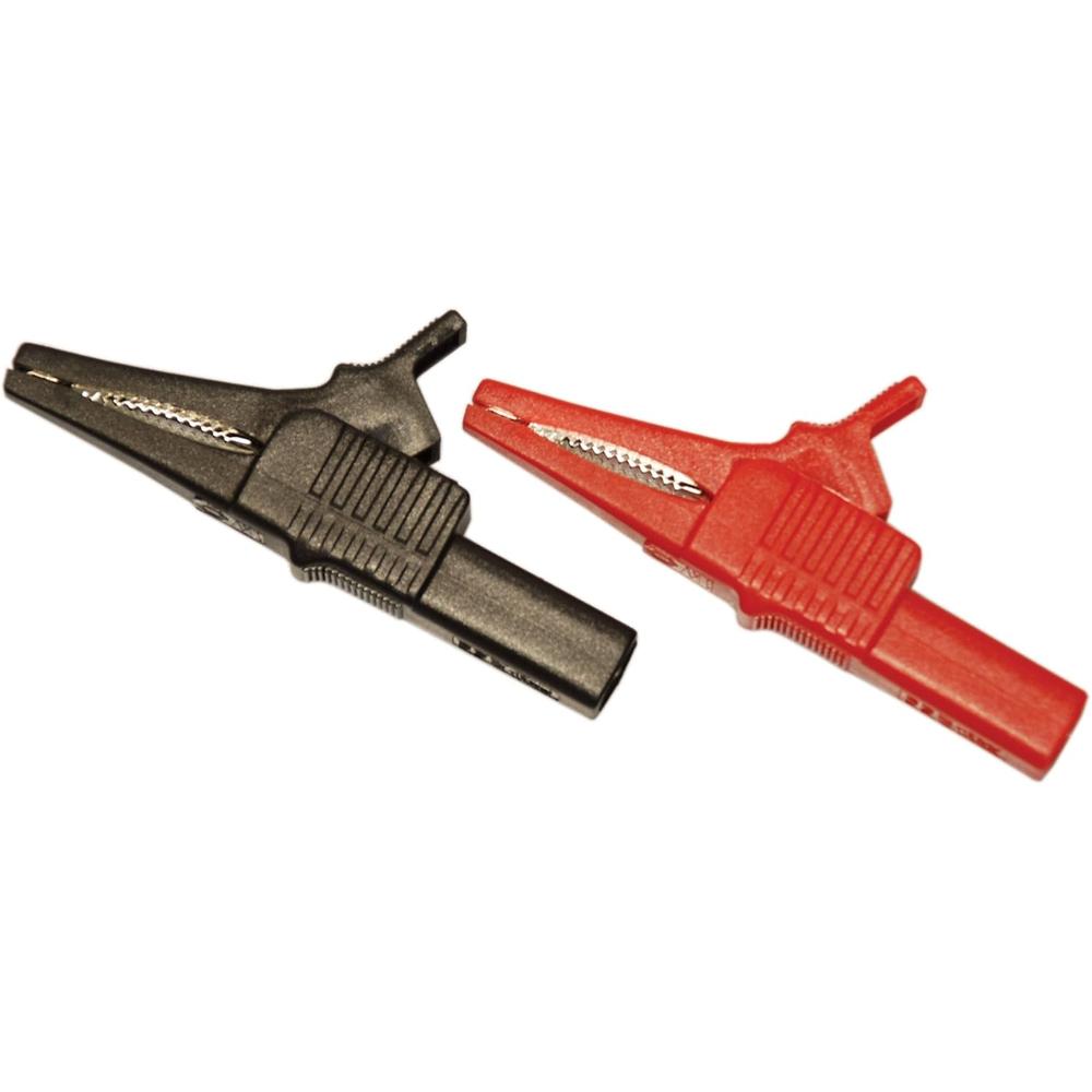 Ensemble de pinces crocodiles Electronic Specialties 142-4 - Grande taille classée CATIII. Sans danger pour les hybrides et les véhicules électriques