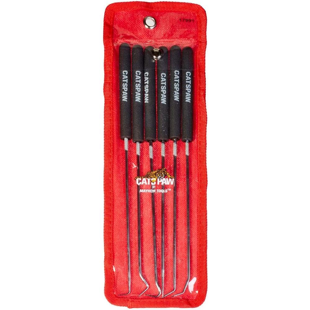 Mayhew Tools 17991 9-3/4" Long 6 pieces Hook & Pick