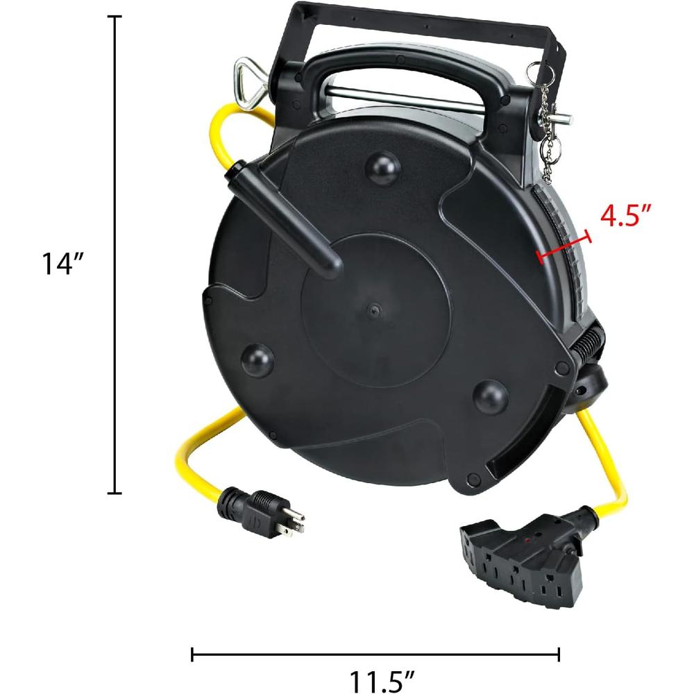 Alert Stamping 8665TFQ HD BOBINE INDUSTRIELLE QUAD OUTLET 65FT 12/3