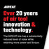 Meuleuse d'angle composite AirCat 6280 .7 hp avec verrouillage de broche. Petit. Rouge