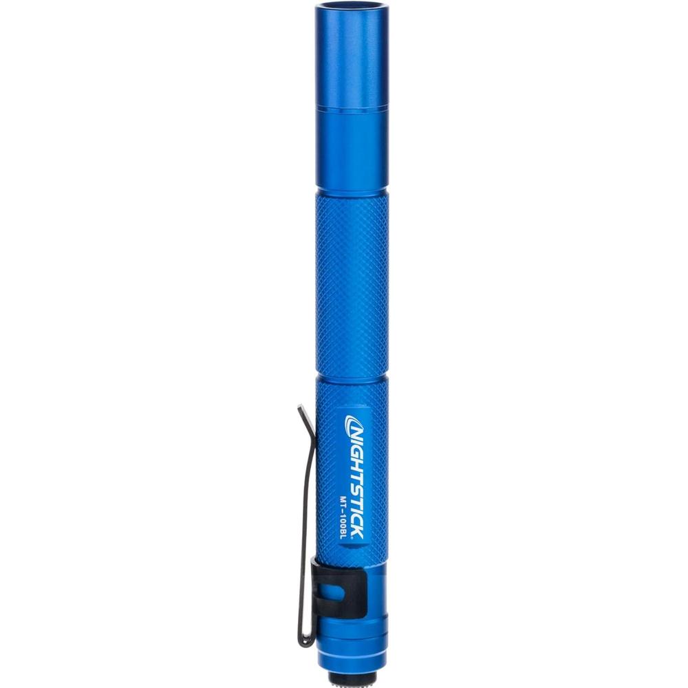 Bayco Nightstick MT-100BL Mini-TAC Metal LED Flashlight - 2 AAA, 5.4 in (137 mm), Blue
