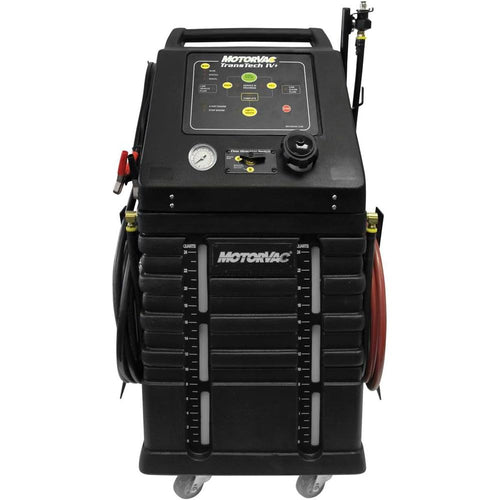 Motorvac 500-1125B TransTech IV+ Échange de fluide de transmission automatique en ligne et avec jauge avec adaptateurs. Comprend des adaptateurs standard (pièce n° 200-3100A) et des adaptateurs de luxe (pièce n° 200-3101A).