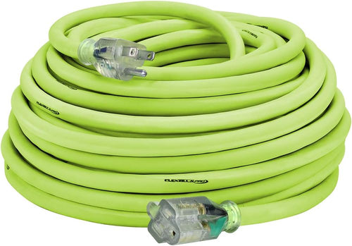 Legacy Manufacturing FZ512935 100 FT. FLEXZILLA PRO EXTENSION CORD, 10/3 SJTW, LIGHTED PLUG, INDOOR/OUTDOOR, ZILLAGREEN, 1875W, 15A