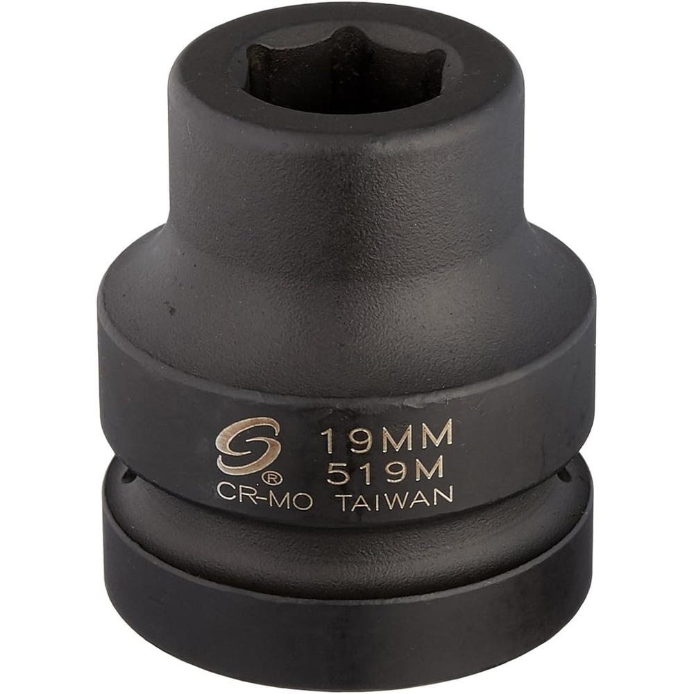 Sunex Tools 519M 1 in. Drive 19mm Impact Socket