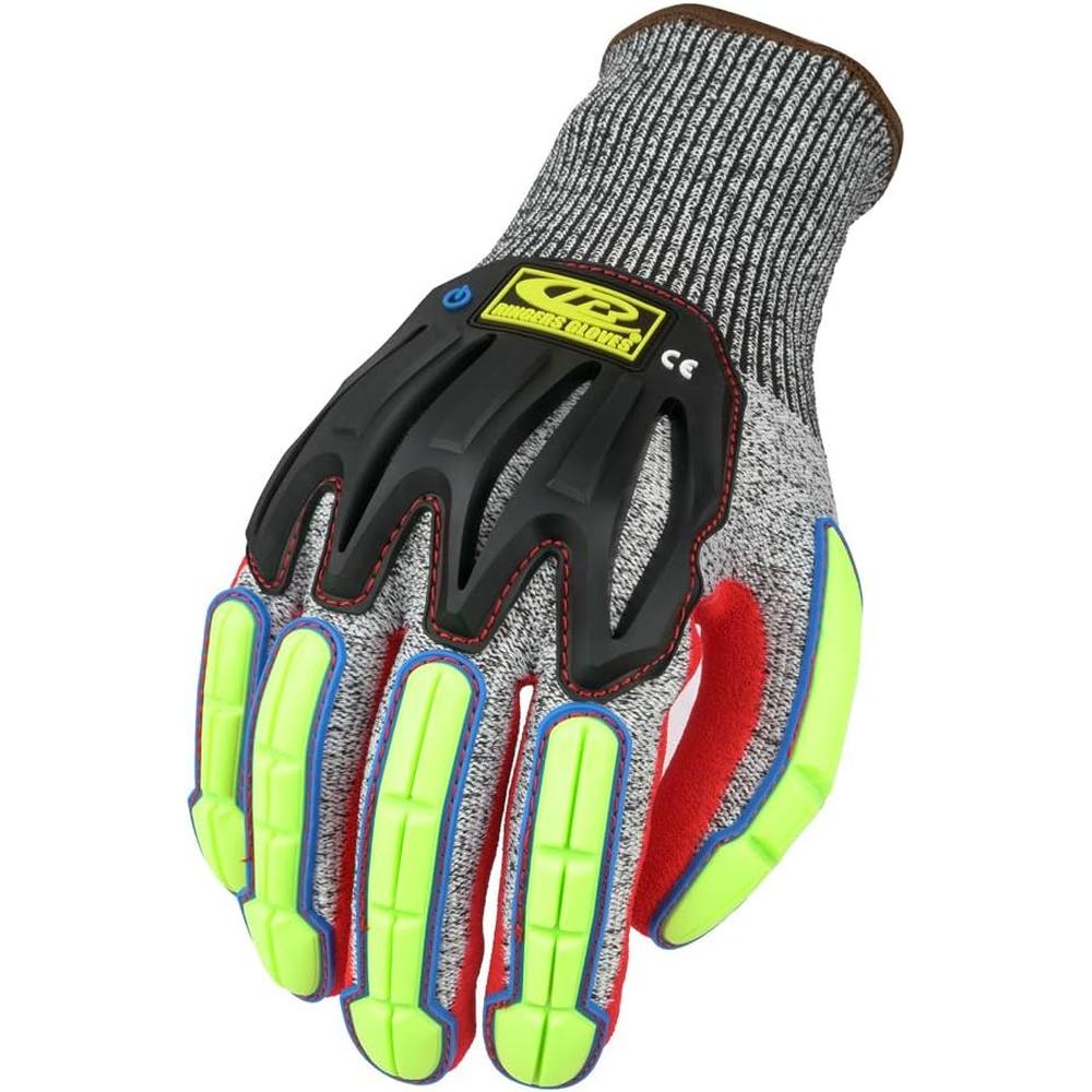 Ringers Gloves 065T-13 Nitrile Dipped Impact Protection Gloves - 3X-Large