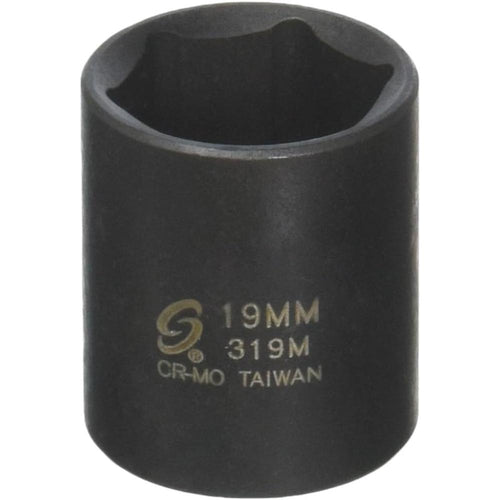 Sunex Tools 319M 3/8 in. Drive 19-mm Impact Socket