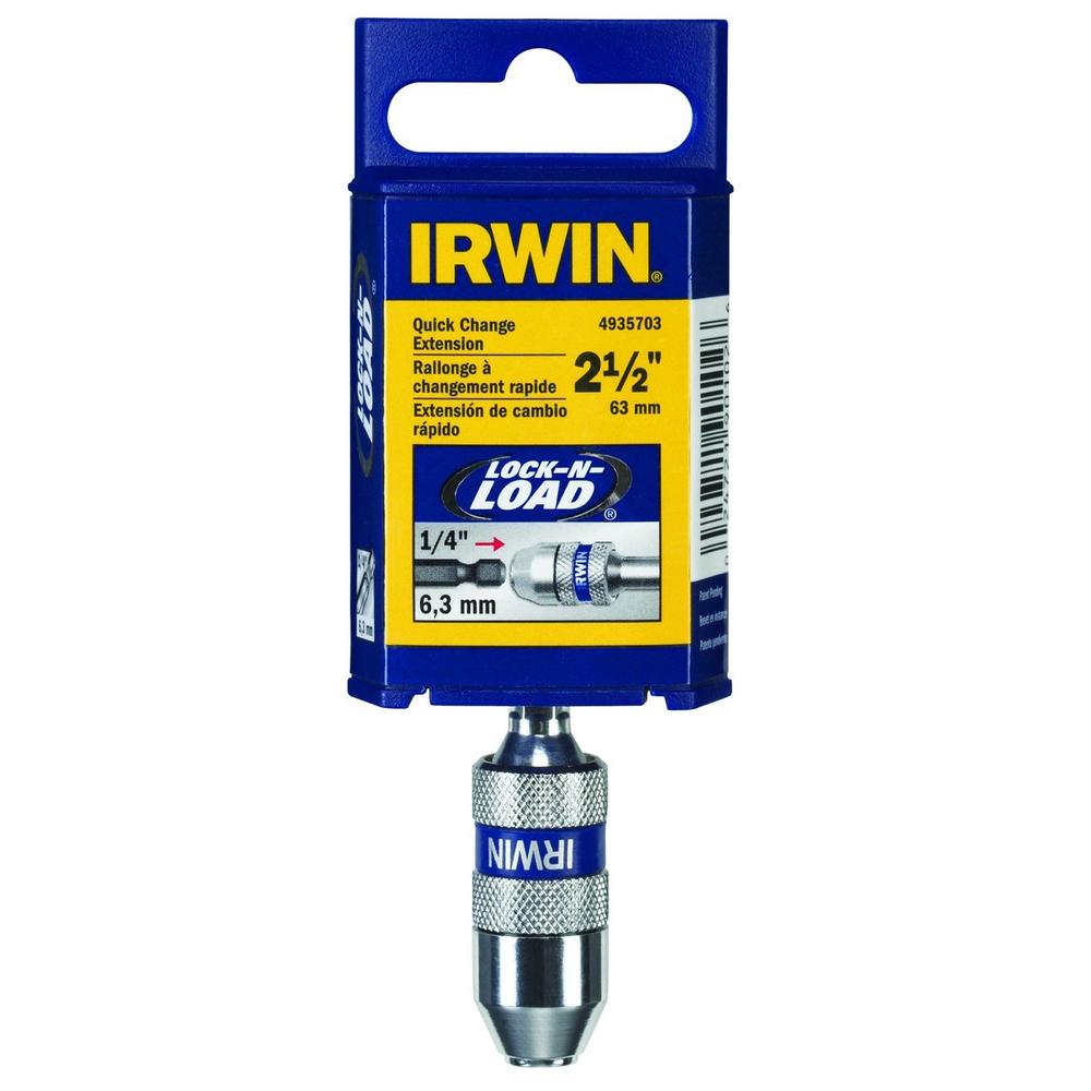 Irwin Tools 4935703 2-1/2 Inch Speedbor Lock N' Load Quick Change Bit Holder