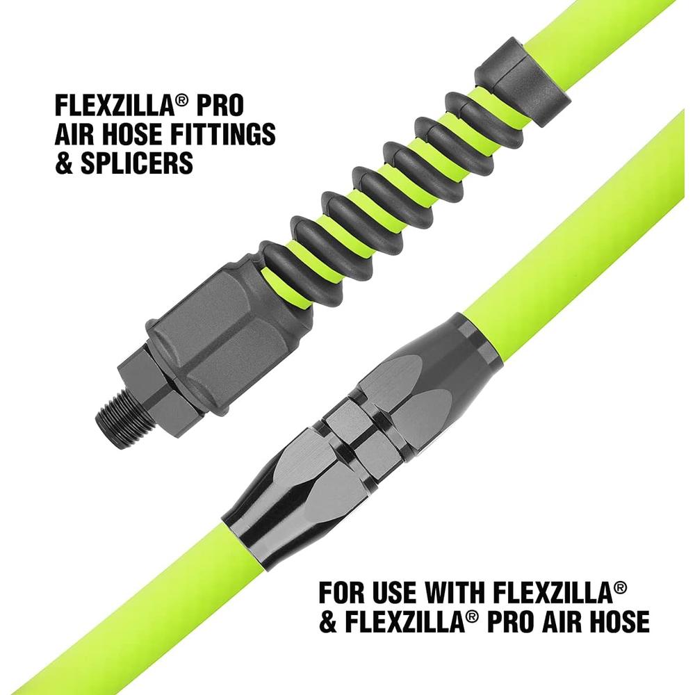 Legacy Manufacturing RP900375S Flexzilla Pro Raccord de tuyau d'air réutilisable avec pivot, 3/8" Barb, 1/4" MNPT