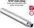 Sunex Tools 884505 3/8 in. Drive 9/16 in. Extra Deep Spark Plug Socket, CR-MO