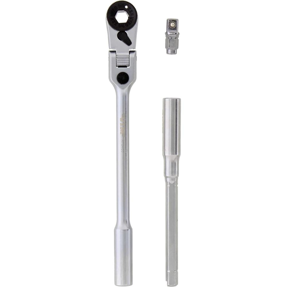 VIM Tools RFB400K 3 Piece 1/4" Mini Flex Bit/Socket Ratchet And T-Handle