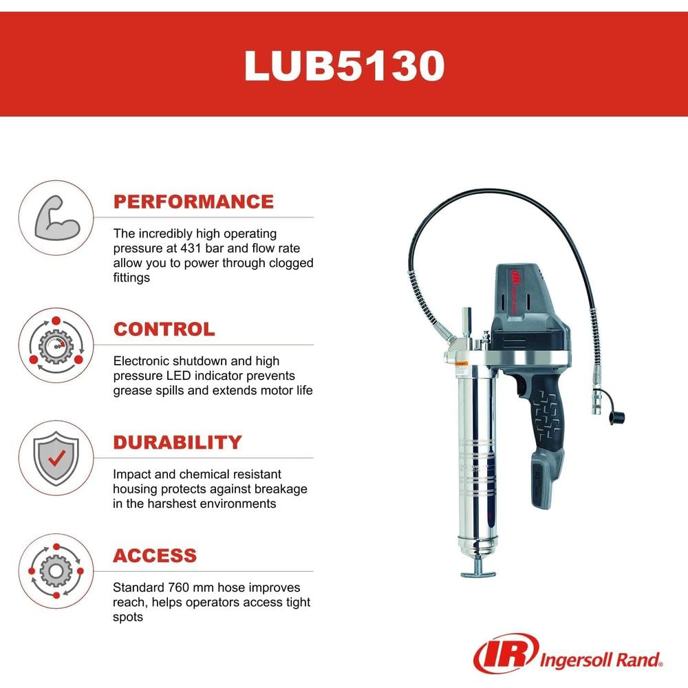 Pistolet graisseur sans fil Ingersoll Rand LUB5130
