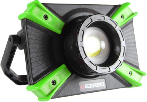EZ RED XLF1000-GR Lampe de travail rechargeable micro-USB 1 000 lm, noir, vert
