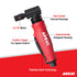 Aircat 6255 Die Grinder Feature Diagram - Patented Quiet Technology, Ergonomic Housing, Feather Trigger, Steel Grade Internal Bearings