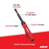 Aircat 6270 Die Grinder annotated diagram: Non-Stall 1.0 HP Motor, 6-Inch Extension, Comfortable Trigger, Ergonomic Housing, Patented Silencing Technology