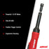 Aircat 6270 Die Grinder feature callout: 1.0 HP Motor, 80 dBA, Feather Trigger Control, Ergonomic Housing