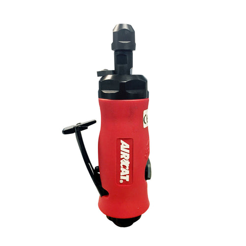 Aircat 6290 .75 HP Reversible Straight Die Grinder in red and black, front view