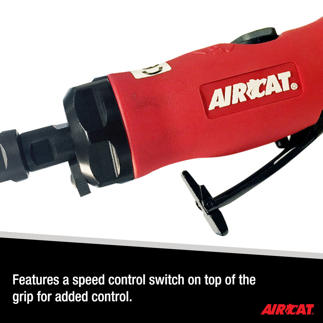 Aircat 6290 Die Grinder speed control switch detail close-up