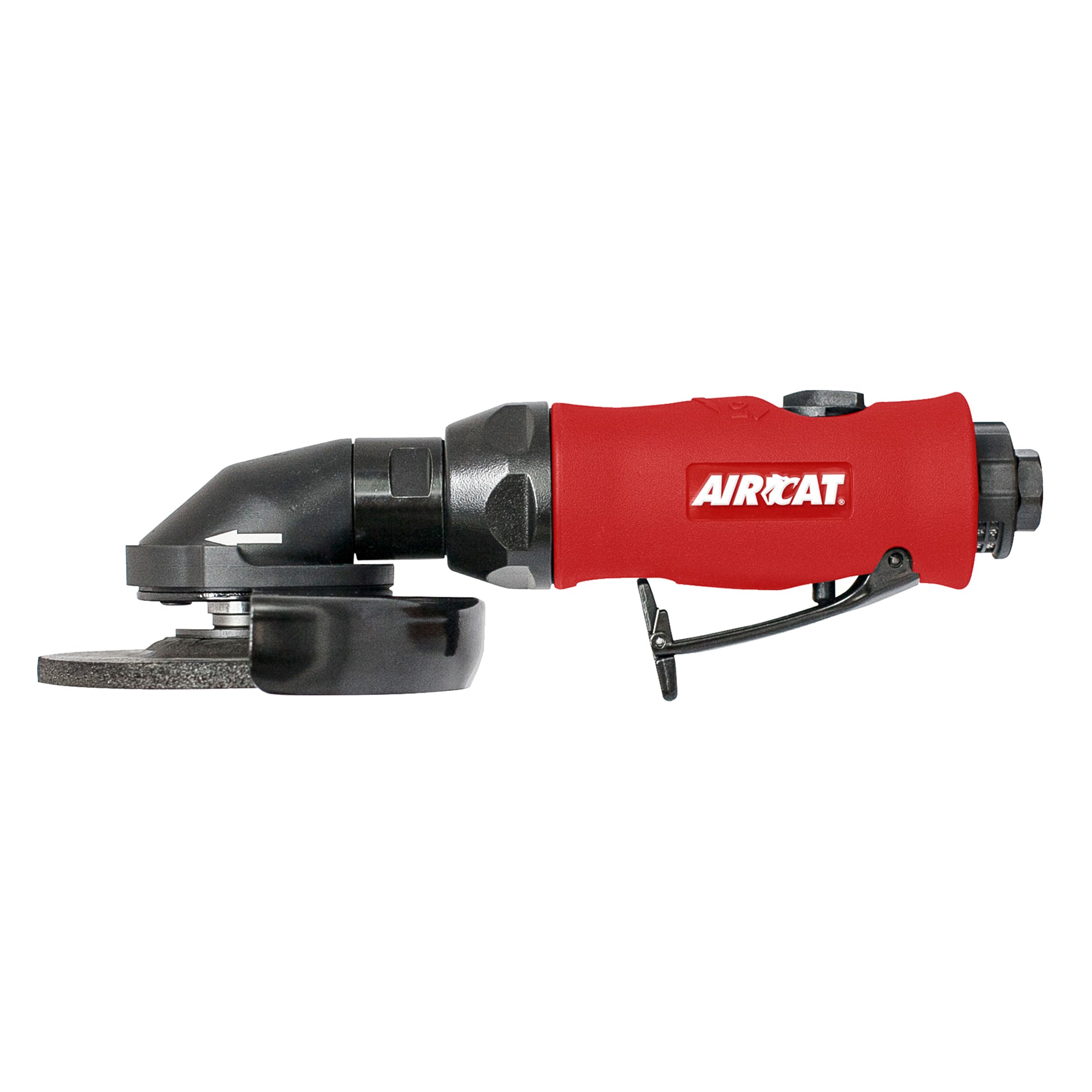 Aircat 6340-A 1.0 HP 4-1/2 In. Angle Grinder with Spindle Lock - side profile view