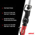 Aircat 6355-A dual-speed design infographic showing cutting capacity for mild steel and steel pipe