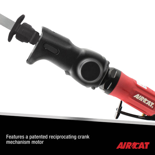 Aircat 6355-A close-up of patented reciprocating crank mechanism motor and blade retainer