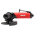 Aircat 6380 2.3 HP 5-In Heavy Duty Angle Grinder with red composite grip and black guard