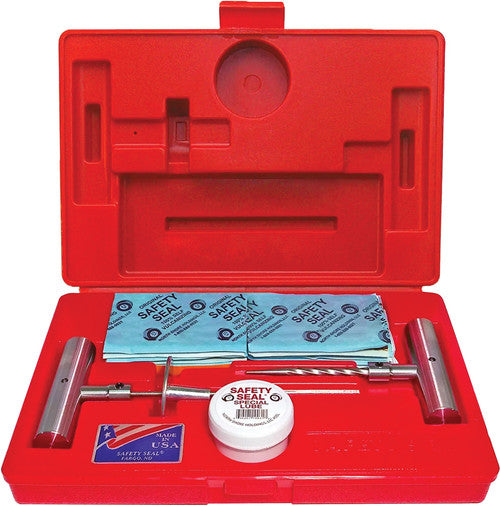 Martins Industries KAP60 Safety Seal Deluxe Auto/Light Truck Tire Repair Kit - Blow Mold Case with 60 Standard 4 Repairs and 4.75" Probe - MPR Tools & Equipment