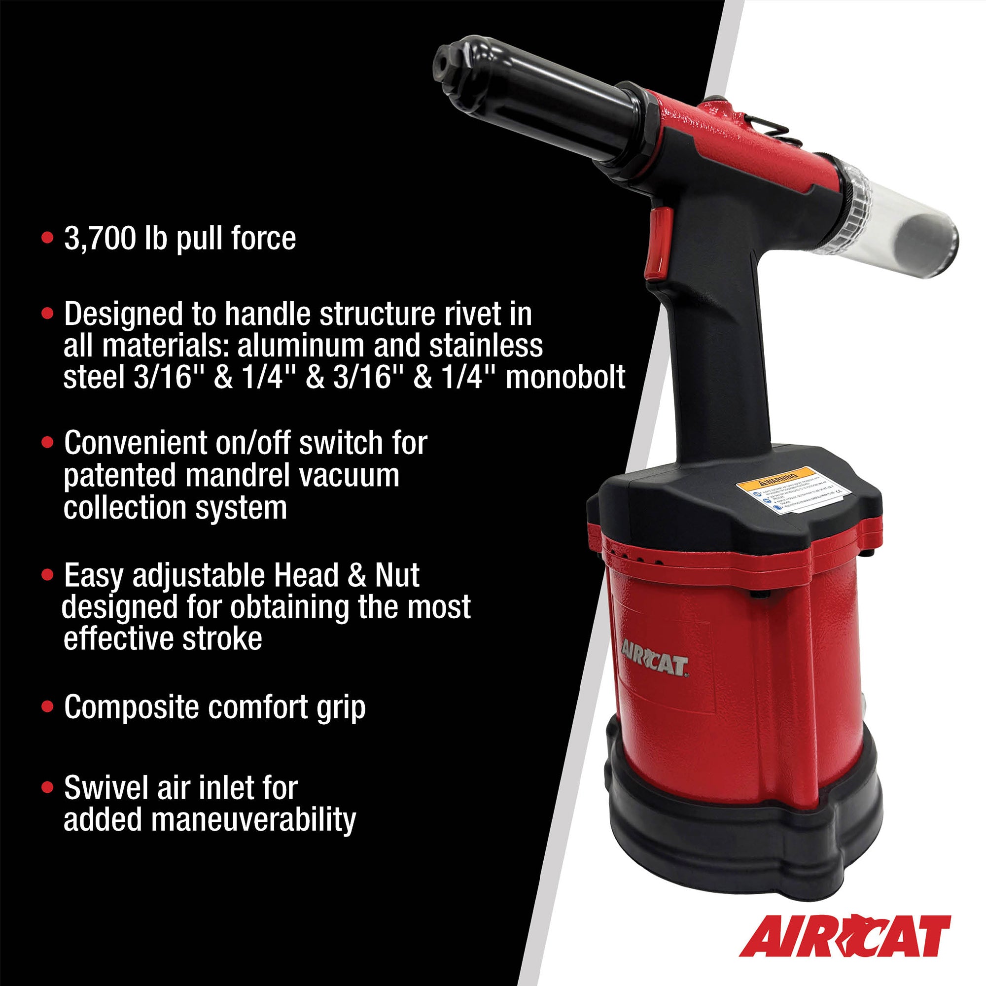 Aircat 6420 1/4" Air Hydraulic Riveter