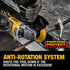 DEWALT DCG410VSB PERFORM and PROTECT Anti-Rotation System Feature - Shuts Tool Down if Rotation is Excessive