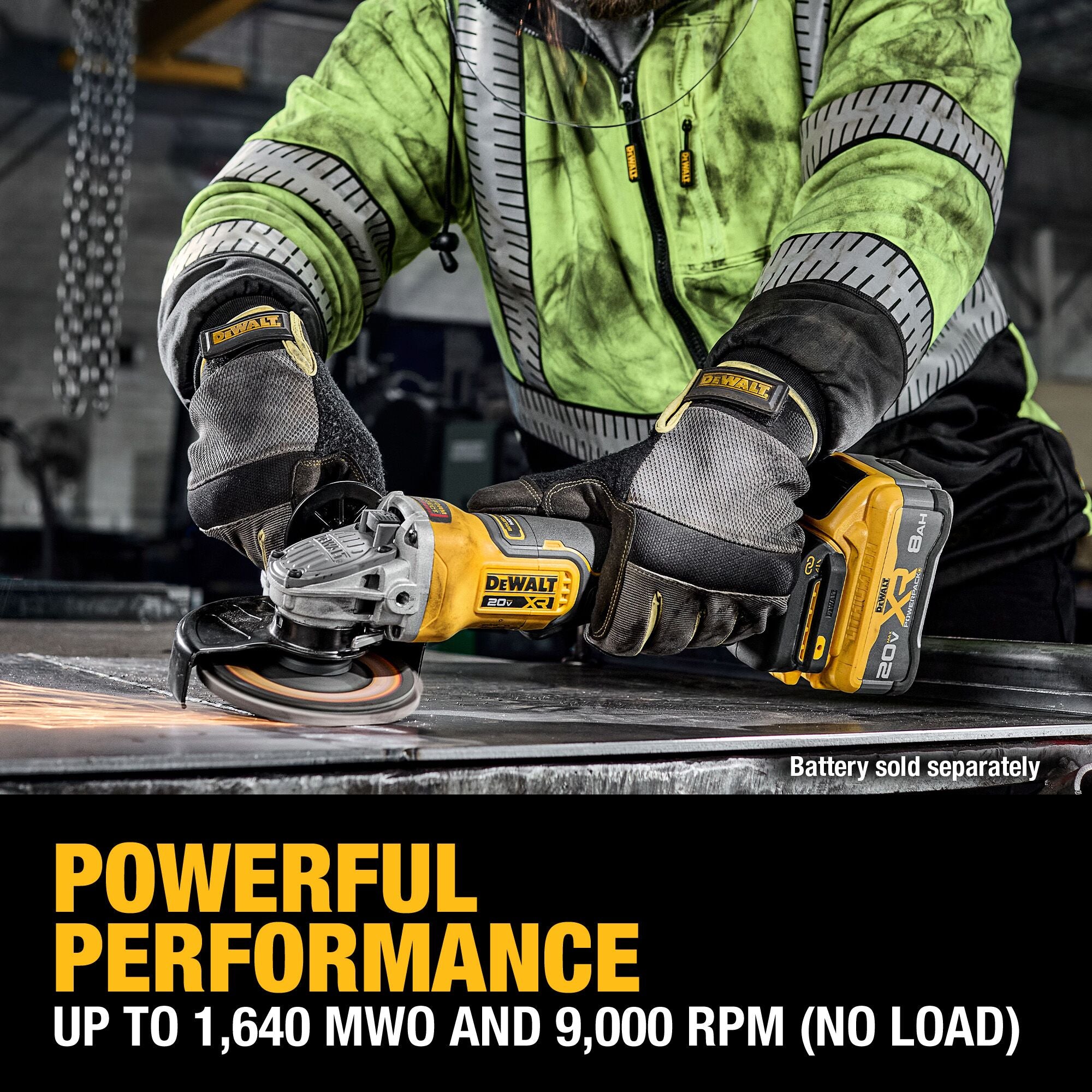 DEWALT DCG410VSB XR 20V Max 4-1/2 in. Brushless Cordless Angle Grinder