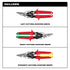 Milwaukee Tool 48-22-4563 Aviation Snip Set - Includes Left Cutting, Right Cutting, and Straight Cutting Aviation Snips