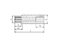 Sunex Tools 267215 1/2" Drive 15mm 12-Point Deep Impact Socket technical schematic diagram