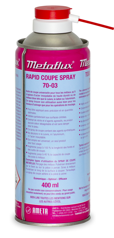 Metaflux 70-03 Tool Spray 400 ml aerosol can for cutting and drilling metals