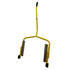 ESCO 70132 Super Wheel Dolly full product view, yellow frame with dual silver rollers and black casters