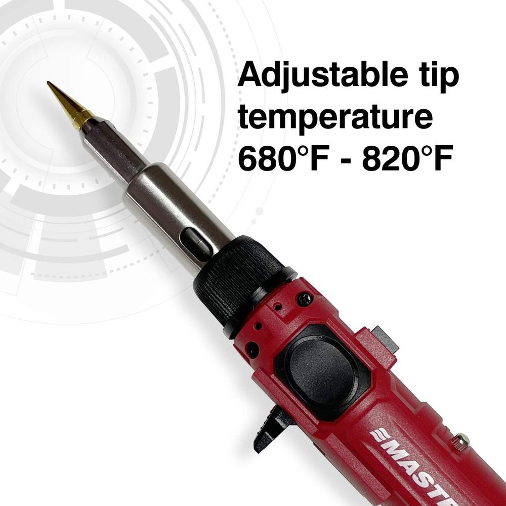 Master Appliance PI-20SIK PROFESSIONAL BUTANE-POWERED SOLDERING IRON, FLAMESLESS HEAT TOOL & TORCH KIT, 680°F-820°F