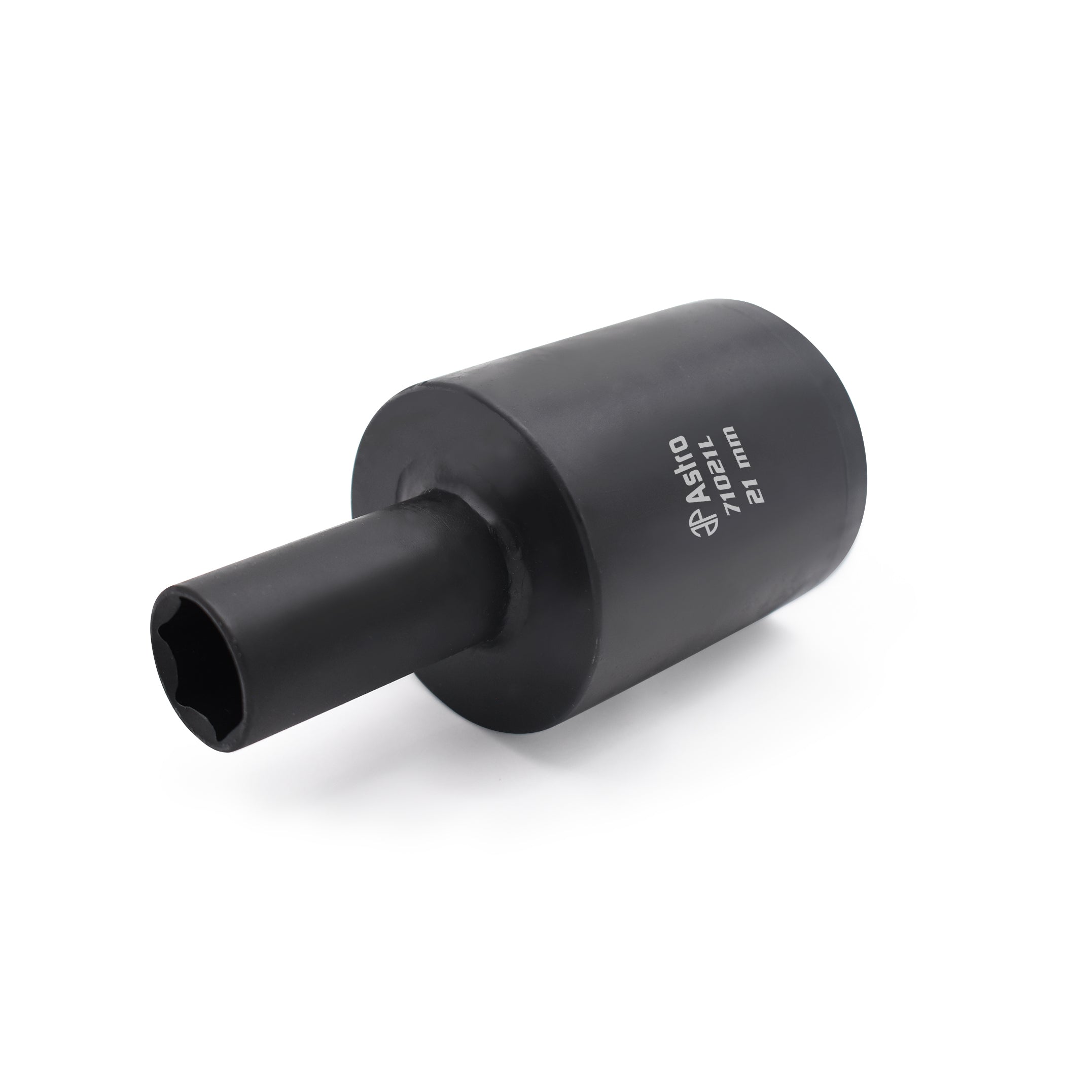 Astro Pneumatic 71021L 21mm Thin Wall Drum Impact Socket - side view showing socket opening end