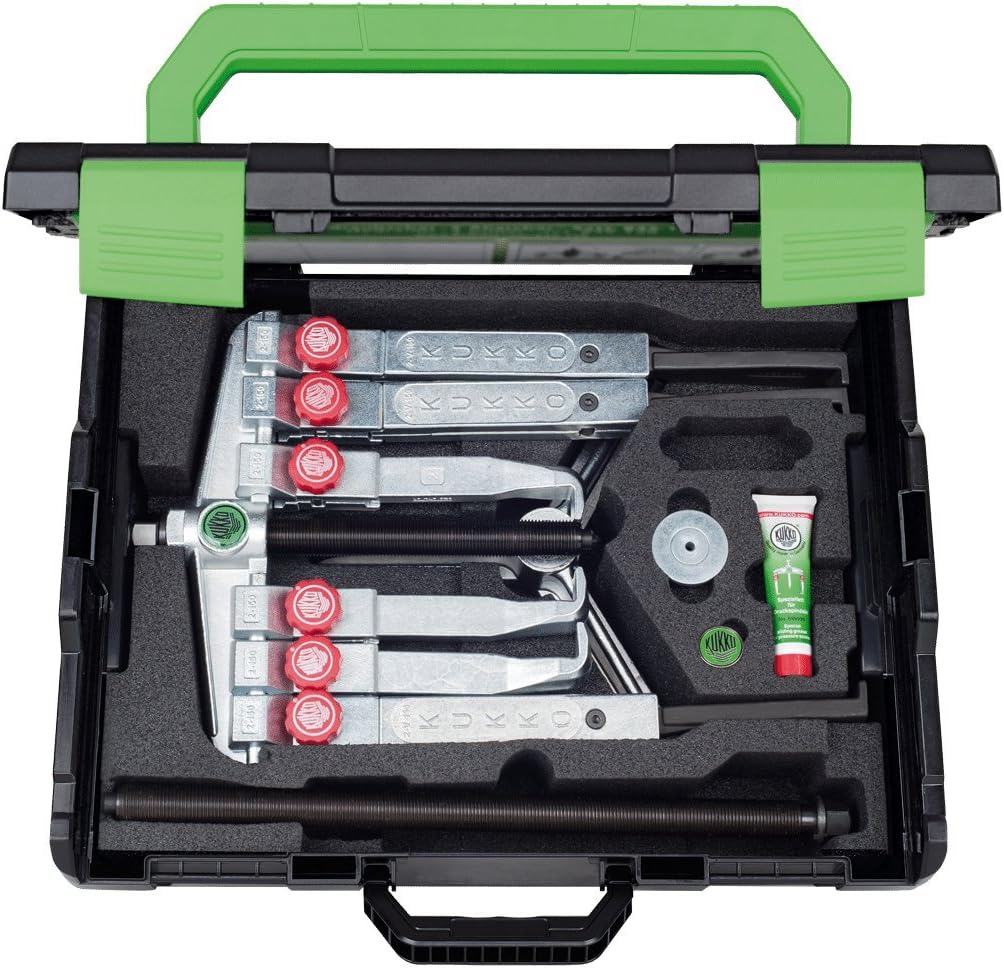 Kukko K-2030-20+S 10-TON UNIVERSAL 2 & 3 ARM PULLER SET WITH STANDARD AND NARROW JAWS, INTERNAL & EXTERNAL APPLICATIONS, QUICK ADJUST KNOBS