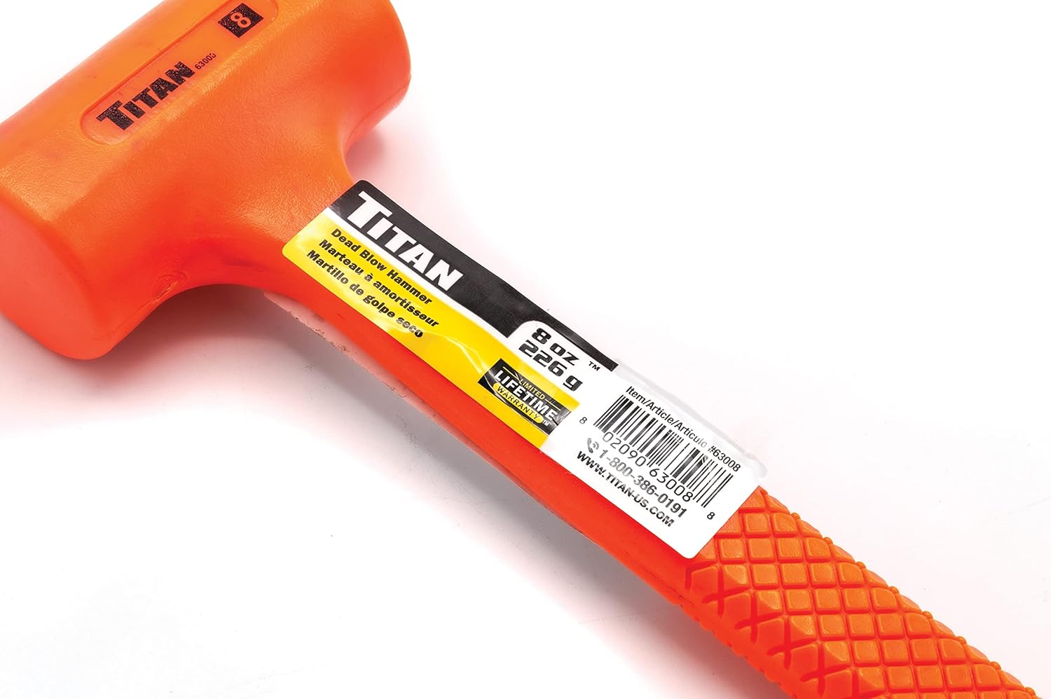 Titan Tools 63008 Shop Iron Marteau à coup mort 8 oz