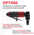 Chicago Pneumatic 7406 1/4" QUIET 90° ANGLE DIE GRINDER, .32 HP, 23,000 RPM