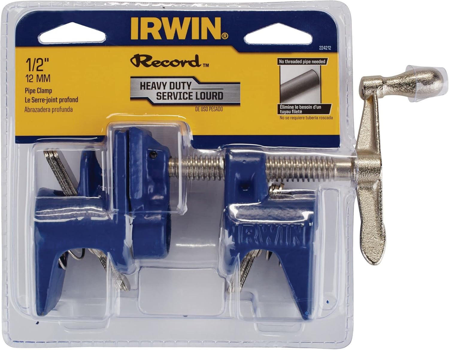 Irwin Tools 224212 Vise-Grip 1/2" Pipe Clamp