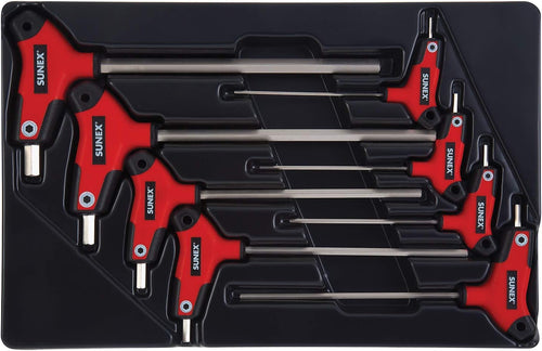 Sunex Tools 9858M 8 pc. T Handle, Hex, Metric Hex Key Set