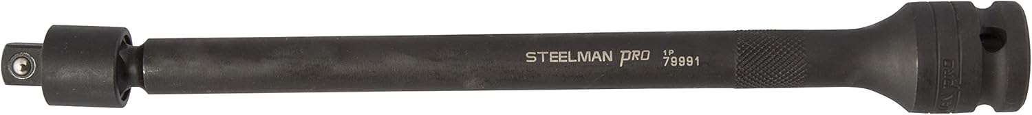 Steelman Pro 79991 Entraînement 1/2", extension à impact pivotant sans broche 3/8", 9"