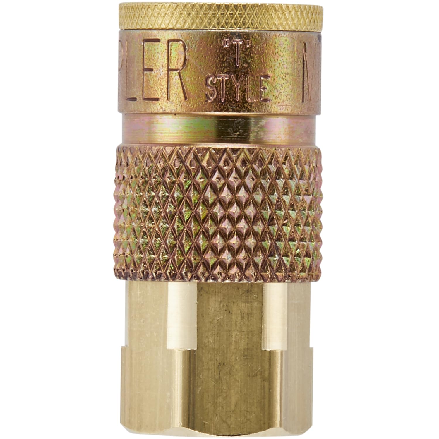 Milton S-785 1/4" FNPT Female T-Style Air Compressor Quick Connect Fitting Coupler, Single