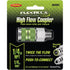 Legacy Manufacturing A53426FZ Flexzilla Pro High Flow Coupler, 1/4" MNPT, 1/4" Body