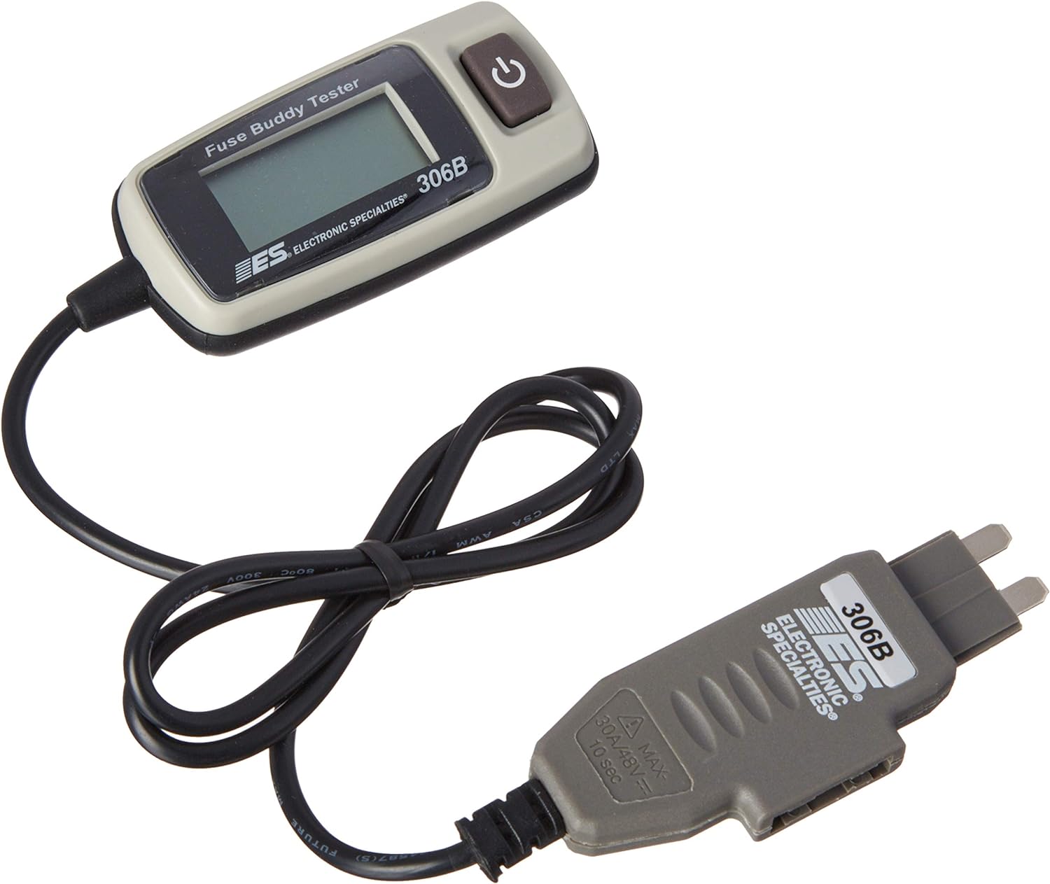 Electronic Specialties 306B Testeur de fusible 30 A – Lame ATC – Teste le courant du circuit de 0 à 30 A, résolution 0,1 A