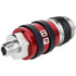 Milton Industries S-1757 Coupleur industriel d'échappement de sécurité universel 2 en un, débit corporel 1/4" MNPT x 3/8" (accepte les styles : H, P)